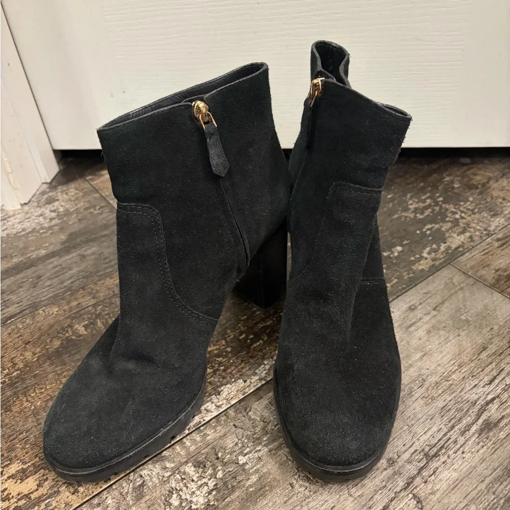 Tory Burch black ankle boots sz 10